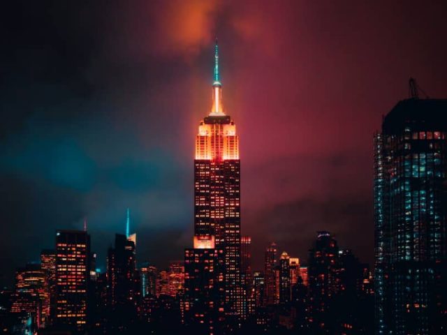 After many years the Empire State Building has changed its light
